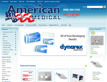 Tablet Screenshot of myamericanmedical.com